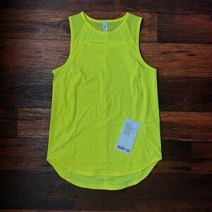 Lululemon Sculpt Tank Hip Length w/ Back Vent - Lime size 4